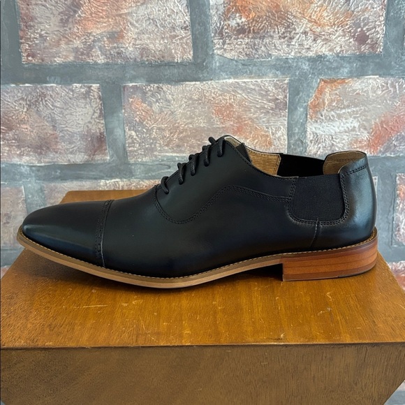 Vintage Foundry Co. NYC Est 2014, Black Leather Oxford Shoes - Picture 5 of 10